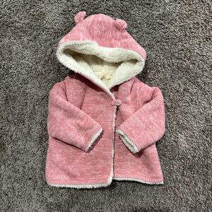 GAP Pink Fur-Lined Kids Sweater